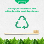 Escova de Dente Powerdent Ecocare Bamboo Kids