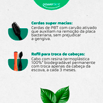 Escova de Dentes Powerdent Eco Supreme Bio 2 Refis