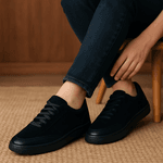 Tênis Casual Couro Premium Camurça Verde Militar 7705 
