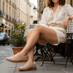 Tênis Casual Couro Premium Plume Off White Oliva Camurça Verde 20211