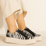 Tênis Casual Couro Premim Paris Preto Zebra Preta 2018