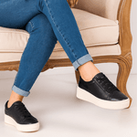 Tênis Slip On Feminino Couro Premium Paris 2229