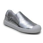 Tênis Slip On Charlote Couro Premium Confort Metalizado Bronze 510