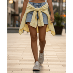 Tênis Casual Couro Premium Plume Off White Camurça 2032 