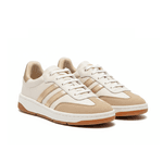 Tênis Casual Couro Premium Paris Off White Nude