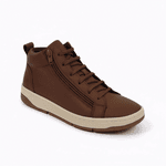 Tênis Couro Cano Alto Premium Bella Plume Paris 2055 