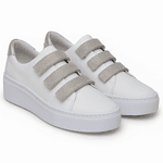 Tênis Slip On Couro Legitimo Luxo Strass 2900