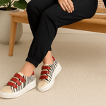 Tênis Couro Legitimo Premium Animal Print Zebra 2900