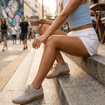 Tênis Casual Couro Premium Camurça 7705 