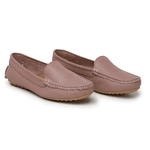 Mocassim Couro Premium Plume Rose 8061
