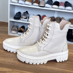 Bota Couro Premium Floater Off White 2098