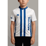 CAMISETA BIKE- MOVITÁ- MOD BRANCO LISTRA AZUL (INFANTIL)