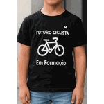 CAMISETA CASUAL INFANTIL- CICLISTA EM FORMAÇÃO