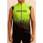 CORTA VENTO COLETE BIKE - MOVITÁ- MOD VERDE/PRETO GRANULADO