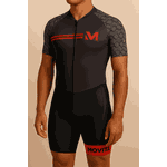 MACAQUINHO BIKE GEL TECH- MOVITÁ- MOD VERMELHO/PRETO