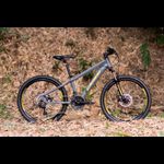 BICICLETA OGGI 24 HACKER 21V CINZA/AMAR/PTO 2024