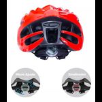 CAPACETE GTA START C/LED 58/62 VERMELHO