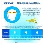 CAPACETE GTA START C/LED 54/58 VERMELHO