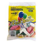 Balao 9 Liso Sortido c/50 FestBall