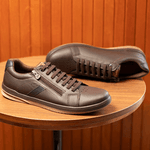 Sapatênis Casual Masculino Zíper Lateral Start Pedway Marrom