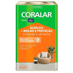 Tinta Acrílica Mais Brilho e Proteção Coralar Semi-Brilho 18L Coral