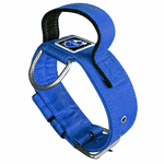 COLEIRA TÁTICA 5cm COM ALÇA azul bic