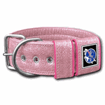 COLEIRA LISA 5cm glitter rosa