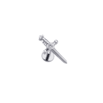 labret adaga ardonoada em zirconia