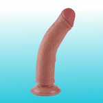 Dildo Super Realístico Dupla Camada - Ventosa - 20,0 X 4,2 cm 