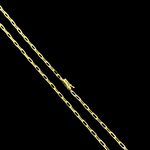 Corrente Cartier (4mm) - 70cm - Feche Canhão - Banhado a Ouro 18K