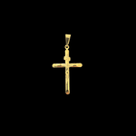 Pingente Cruz de Cristo Detalhado - - Banhado A Ouro 18k