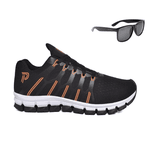 Tênis Unissex Esportivo Confortável e Leve Academia Caminhada com Óculos do 34 ao 43
