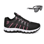 Tênis Unissex Esportivo Confortável e Leve Academia Caminhada com Óculos do 34 ao 43