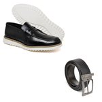 Sapato Oxford Masculino Casual Moderno e Confortável com Cinto do 37 ao 44