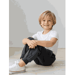 Calça de Moletom Infantil Unissex Flanelada Lisa em Algodão do 02 ao 16