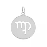 Pingente De Prata 925 Signo Virgem