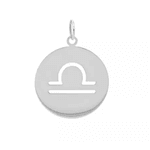 Pingente De Prata 925 Signo Libra