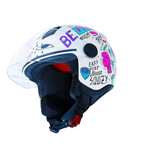 CAPACETE NORISK ORION FREE BRANCO E ROXO 