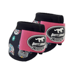 Cloche Boots Horse - Estampa 28 / Velcro rosa