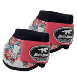 Cloche Boots Horse - Estampa 27 / Velcro rosa