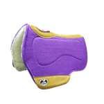 Manta Boots Horse Flex Chip Tambor Redonda Pelego - Roxo / Marrom Claro