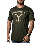 Camiseta Masculina Yellowstone - YE15 Verde Musgo