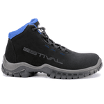 Bota De Segurança Eletricista Em Microfibra - Preto e Azul - Estival - EN10143S2 - Bico Composite - CA 45932