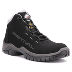 Bota De Segurança Eletricista Em Microfibra - Preto e Cinza - Estival - EN10143S2 - Bico Composite - CA 45932