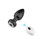 Plug Anal Em Silicone Com 10 Modos De Vibração Com Controle Remoto