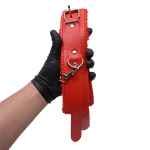 Algema Com Corrente E Fivelas Vermelha