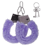 Algema Em Metal Simples Com Pelúcia Lilás
