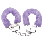 Algema Em Metal Simples Com Pelúcia Lilás