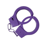 Algema Em Metal Simples Sem Pelúcia Roxo