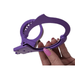 Algema Em Metal Simples Sem Pelúcia Roxo